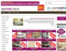 Tablet Screenshot of bedstreet.co.uk